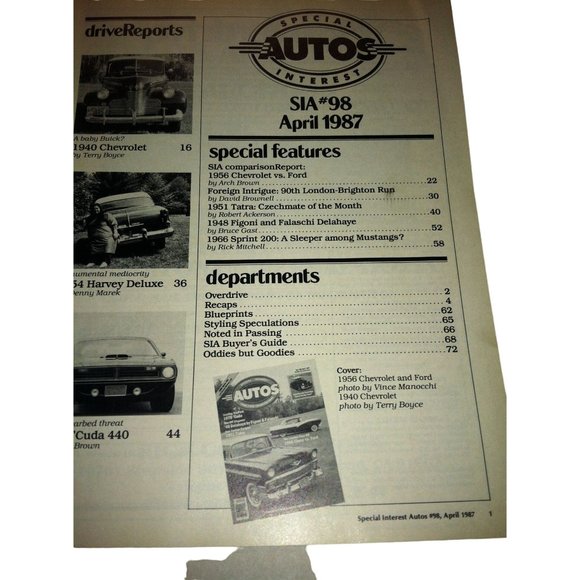 Special Interest Autos 1920-1970 Collector Cars Vintage Magazine - Picture 5 of 7